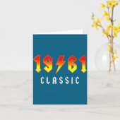 Clic 65 Birthday Decorations Men 65yr 1961 65th Bi カード (黄色い花)