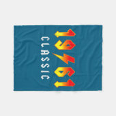 Clic 65 Birthday Decorations Men 65yr 1961 65th Bi フリースブランケット (正面(横))