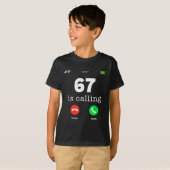 Clic 67 が呼んでる Tシャツ 楽しいシックスセブンメメ (正面フル)