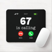 Clic 67 が呼んでる Tシャツ 楽しい 67 メーム マウスパッド (マウス)