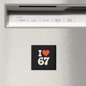 Clic 67 ミーム - 67が好き マグネット (インサイチュ (食洗機))