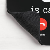 Clic 67 Is Calling Shirt Funny Six Seven Meme  マウスパッド (コーナー)