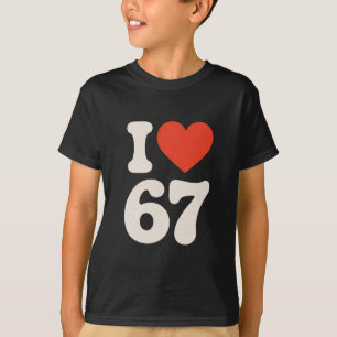 Clic 67 Meme - シックス セブン大好き Tシャツ