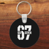 Clic 67 Meme - I Love Six Seven  キーホルダー (正面)