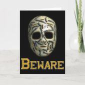 Clic 70s Hockey Mask Boston Cheevers Stitches Bewa カード (正面)