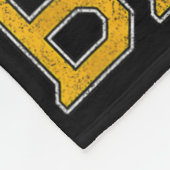 Clic 70s Hockey Mask Boston Cheevers Stitches Bewa フリースブランケット (角)