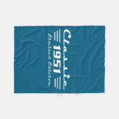 Clic 75 Birthday Decorations Men 75yr 1951 75th Bi フリースブランケット (正面(横))