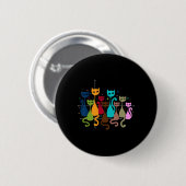 Clic Art Kitten Loverヴィンテージーかわいい猫 缶バッジ (正面&裏面)