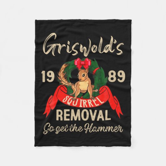Clic Christmas Movie Squirrel Removal Vacation  フリースブランケット (正面)