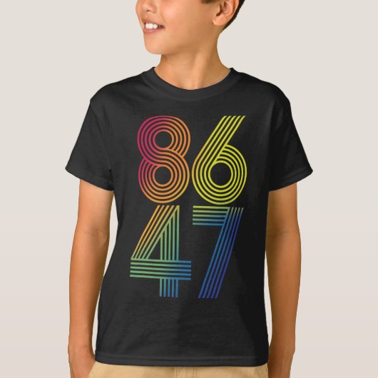 Clic Vintage Resist Trump 8647 1 Tシャツ (正面)