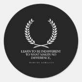 Clical Rome Stoic Philosophy Caesar Marcus Aureliu ラウンドシール (正面)