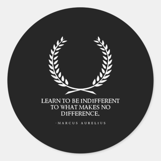 Clical Rome Stoic Philosophy Caesar Marcus Aureliu ラウンドシール (正面)