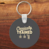 Clically Trained Retro Racing Three Pedals Manual  キーホルダー (正面)