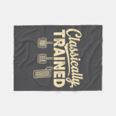 Clically Trained Retro Racing Three Pedals Manual  フリースブランケット (正面(横))