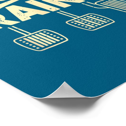 Clically Trained Retro Racing Three Pedals Manual  ポスター (角)