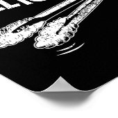 Click A Click Tongs Bbq Byrbecue Byrbecuing Hangin ポスター (角)
