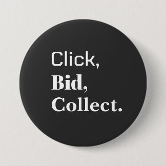 Click, Bid, Collect. Book Button 缶バッジ