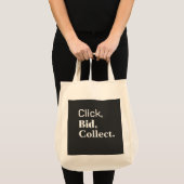 Click, Bid, Collect. Book  #ClickBidCollect トートバッグ (正面(商品))