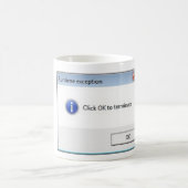 ClickOKtoTerminate コーヒーマグカップ (中央)