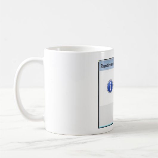 ClickOKtoTerminate コーヒーマグカップ (左)