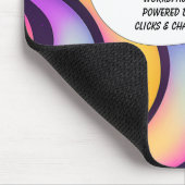  Clicks & Chaos – Abstract Design Personalized マウスパッド (コーナー)