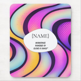  Clicks & Chaos – Abstract Design Personalized マウスパッド