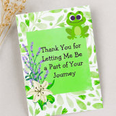Client Appreciation Note – Green Pastel Floral サンキューカード