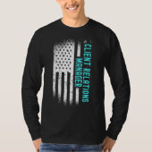 Client Relations ManagerとAmerican Flag Tシャツ (正面)