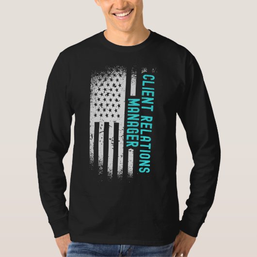 Client Relations ManagerとAmerican Flag Tシャツ (正面)