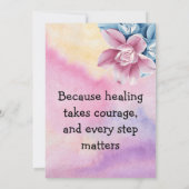 Client Thank You Card from Your Therapist – Custom サンキューカード (裏面)