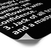 Cliff Definition Personalized Name Funny Birthday  ポスター (角)