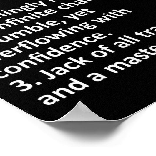 Cliff Definition Personalized Name Funny Birthday  ポスター (角)