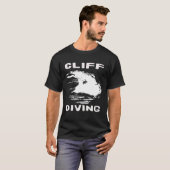 cliff diving Sunset or Cliff Jumping or High Divin Tシャツ (正面フル)