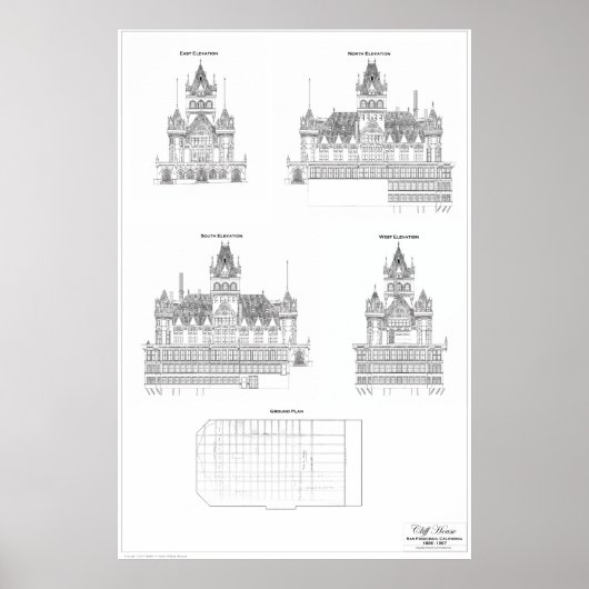 Cliff House 1907 Poster ポスター (正面)