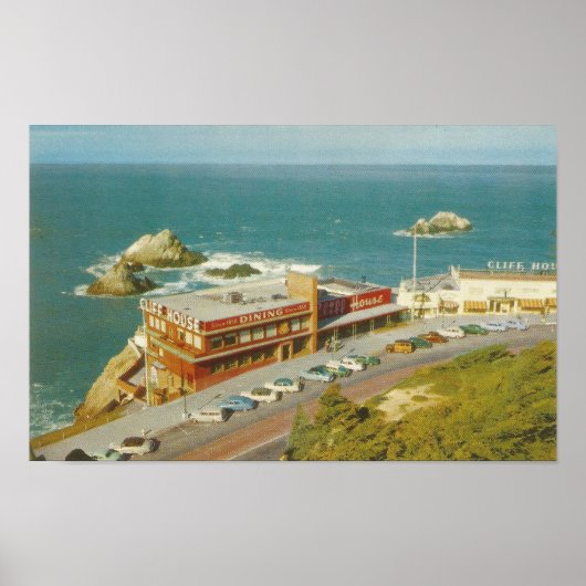 Cliff House, San Francisco CALIFORNIA歴史的 ポスター (正面)