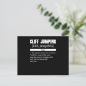 Cliff Jumping Definition Cliff Diving Gift ポストカード (スタンド正面)
