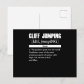 Cliff Jumping Definition Cliff Diving Gift ポストカード (正面/裏面)