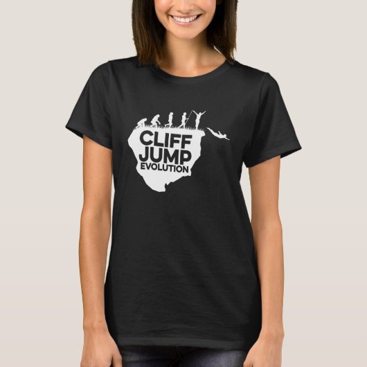 Cliff Jumping Evolution Graphic Cliff Jumper Tombs Tシャツ (正面)