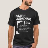 Cliff Jumping Noun Definition Tombstoning Cliff Di Tシャツ (正面)