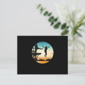 Cliff Jumping Sunset Cliff Jump Cliff Diving Gift ポストカード (スタンド正面)