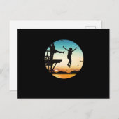 Cliff Jumping Sunset Cliff Jump Cliff Diving Gift ポストカード (正面/裏面)