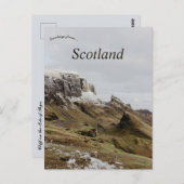 Cliff on the Isle of Skye Scotland ポストカード (正面/裏面)