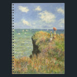 Cliff Walk at Pourville by Claude Monet ノートブック<br><div class="desc">Cliff Walk at Pourville (1882) by Claude Monet is a vintage impressionism fine art nautical painting. A seascape featuring two women standing on a rocky sea cliff. The ladies are carrying parasols and overlooking waves on the ocean on a sunny summer day. About the artist: Claude Monet (1840-1926) was a...</div>