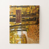 Cliff Warning Sign U P Michigan Photography ジグソーパズル (縦)