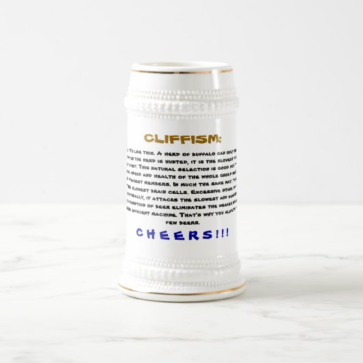 CLIFFISM!!! ビールジョッキ (中央)