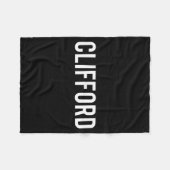 Clifford - Cool New Funny Name Fan Gift Tee  フリースブランケット (正面(横))