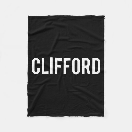 Clifford - Cool New Funny Name Fan Gift Tee  フリースブランケット (正面)
