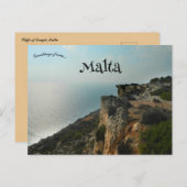 Cliffs of Dingli Malta ポストカード (正面/裏面)