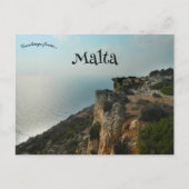 Cliffs of Dingli Malta ポストカード (正面)