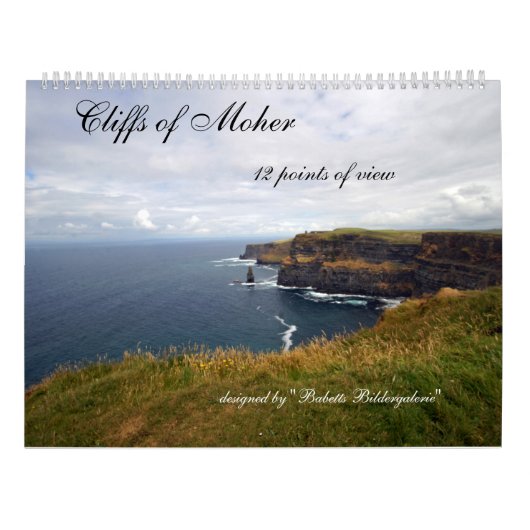 Cliffs of Moher 12 points of view カレンダー (裏面)
